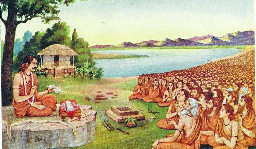 Shri Sut ji preached all the 18 Puranas and Shri Satyanarayan Vrat Katha to Shaunkadi 88 thousand sages .